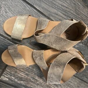 DVF Metallic Wedges
